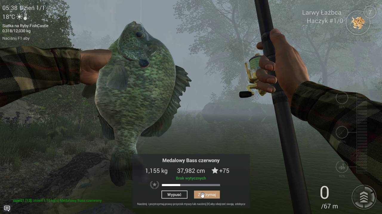 Fishing Planet vs. NiedzielnyW. - # 22 - medalowe szczupaki, bass czerwony i m&oacute;j pierwszy karp :)