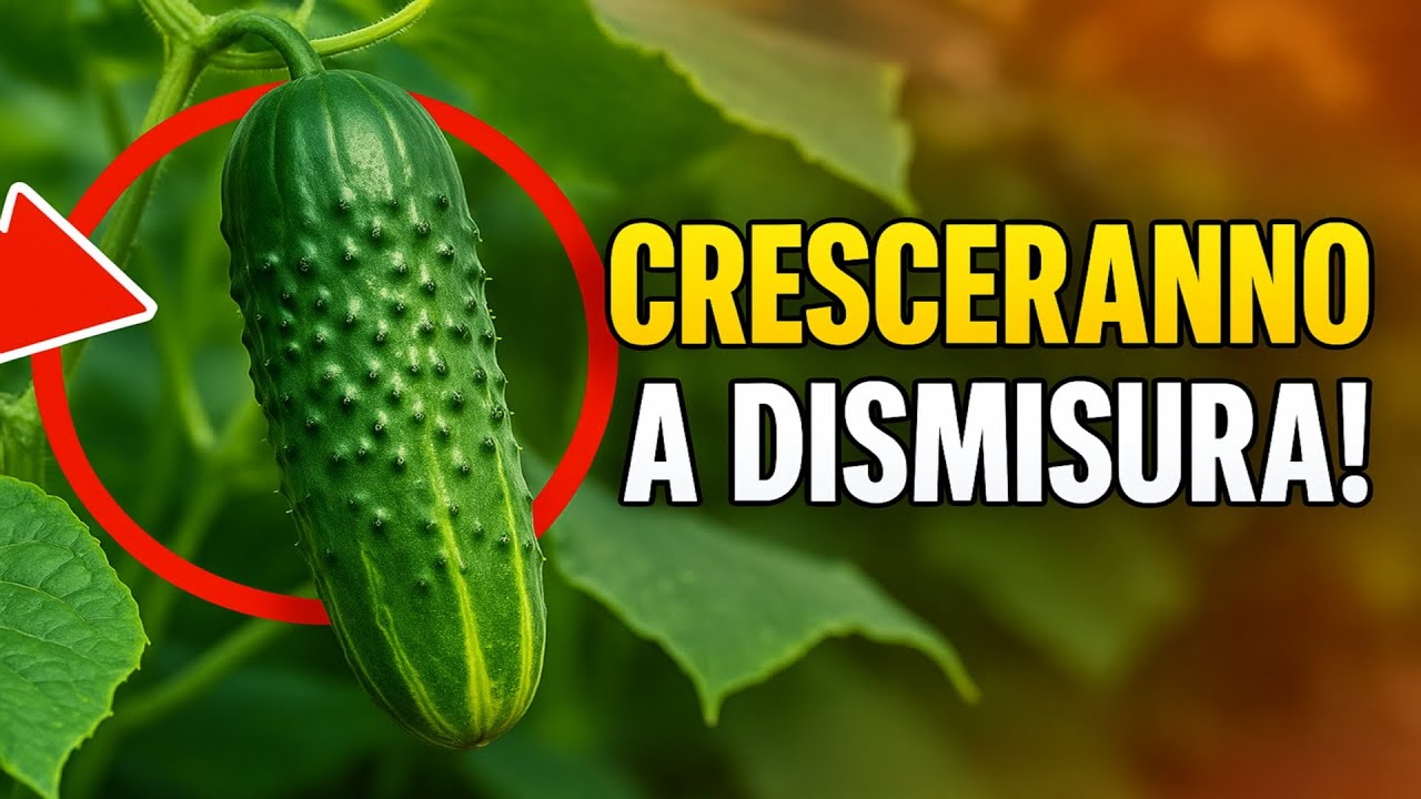 I cetrioli cresceranno a dismisura! 🥒 Fate QUESTO alla pianta, e raccogliete a secchiate.