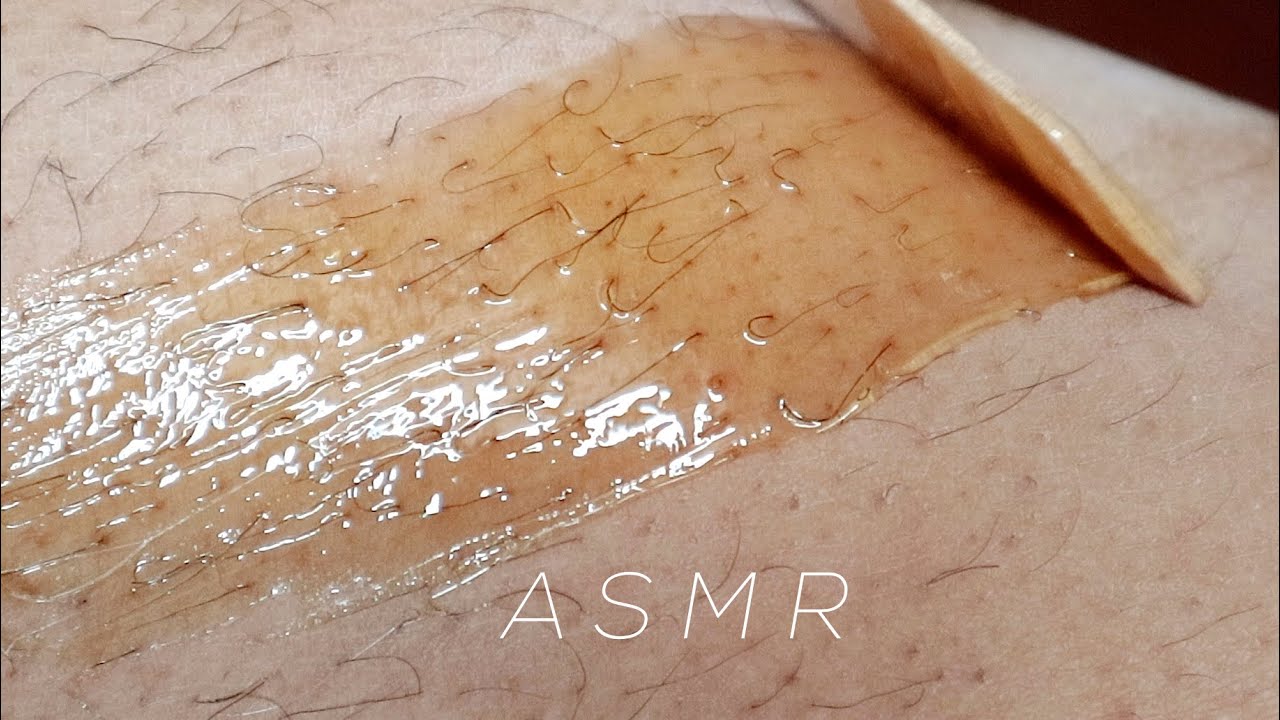ASMR // WAXING MY LEGS WITH SUGAR WAX (NO TALKING )