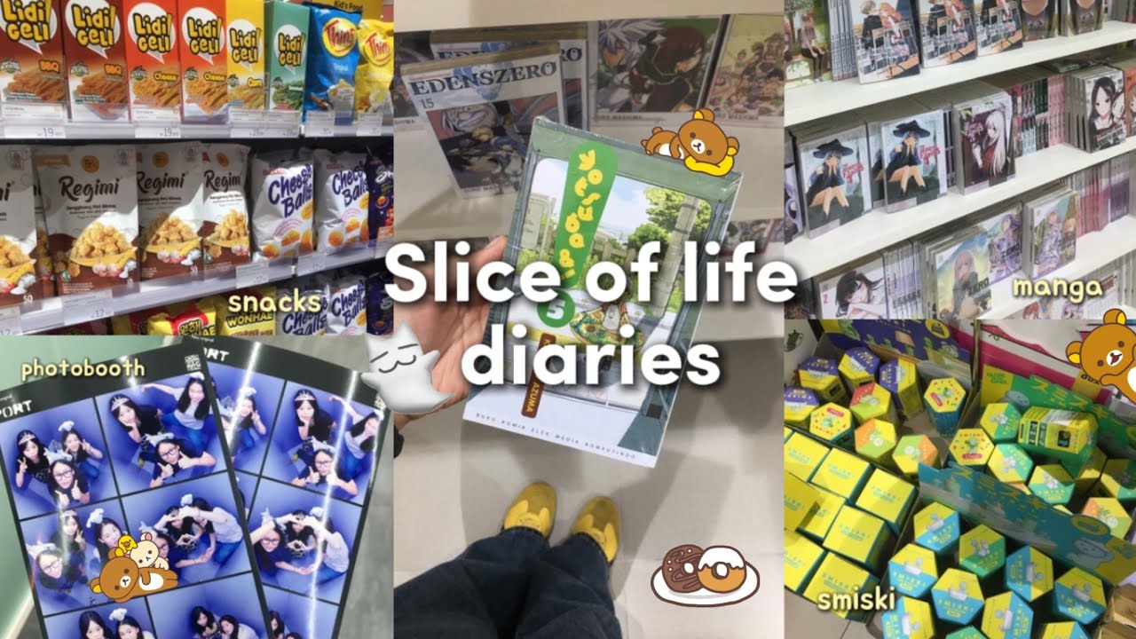 ⋆˚꩜｡ Slice of life diaries🚏: manga, matcha, journaling, photobooth, smiski, shopping haul, etc.
