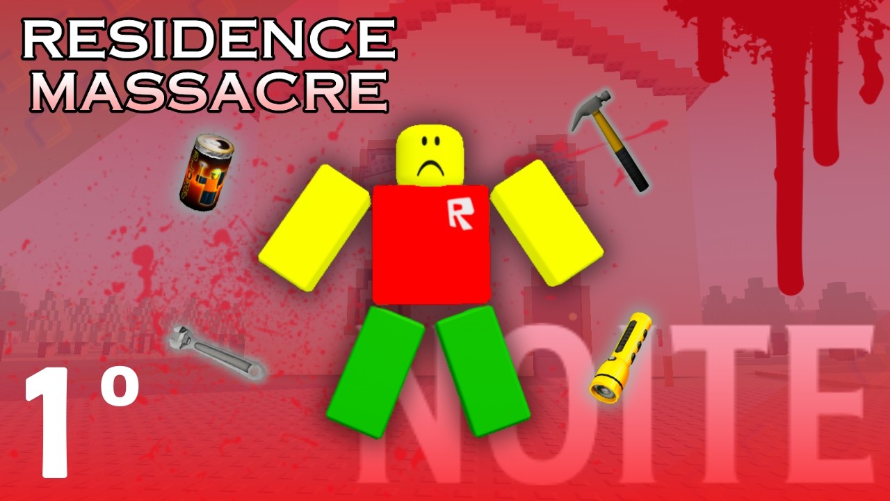 Passando da 1° noite do Residence Massacre! | Roblox - Residence Massacre