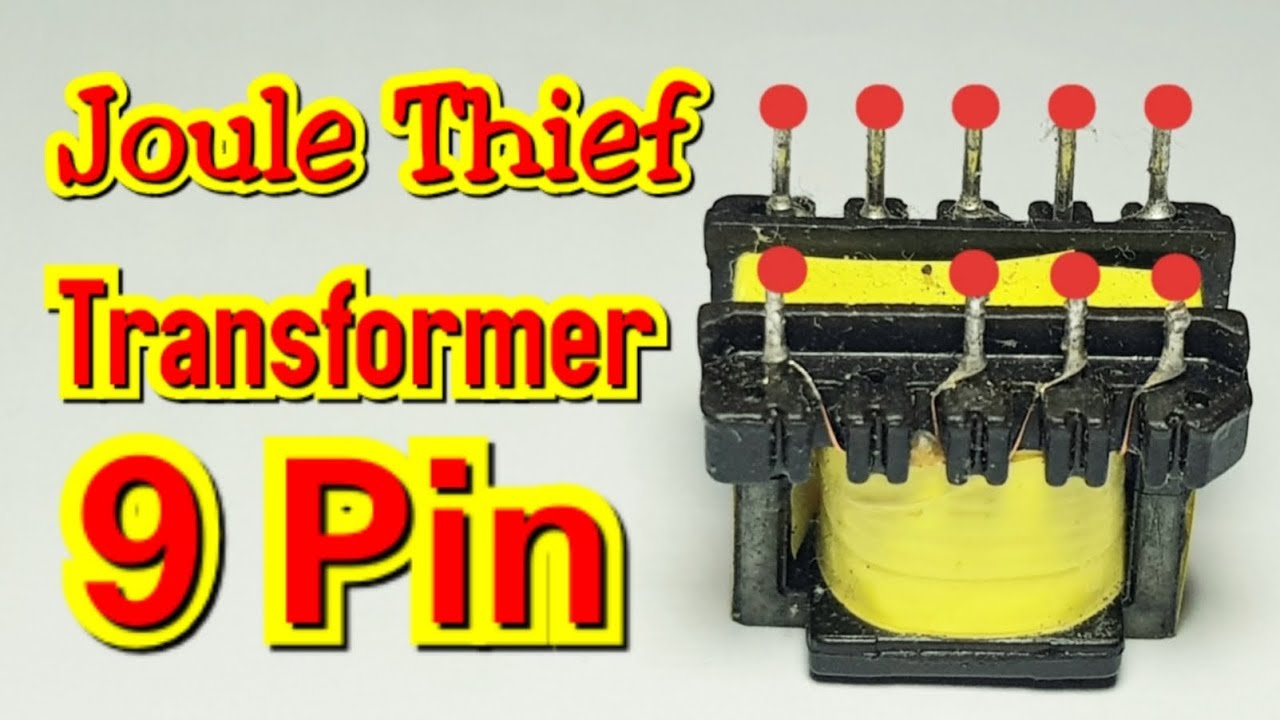 Joule Thief 3.7V to 220V - Bikin Lampu Emergency - JT Trafo 9 Pin - Emergency Lamp