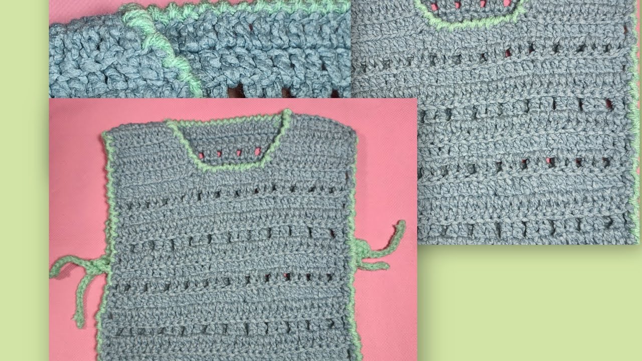 🧶💕💖 CHALECO PARA BEBÉ 👶🍼 AL CROCHET, FÁCIL Y RÁPIDO DE HACER 💜🧶