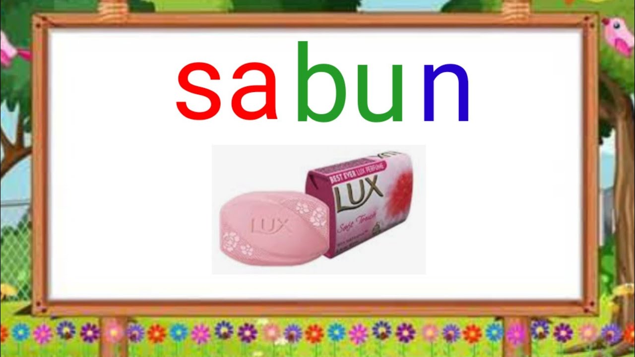 Belajar Membaca/Membaca Dengan Tema Peralatan Kamar Mandi/Belajar Membaca Untuk Anak Tk, Paud, Sd