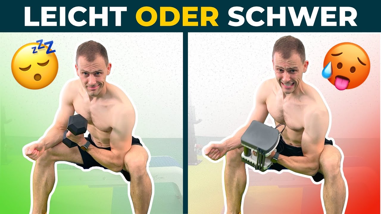 Muskelaufbau: leichte Gewichte vs. schwere Gewichte – was funktioniert wirklich?