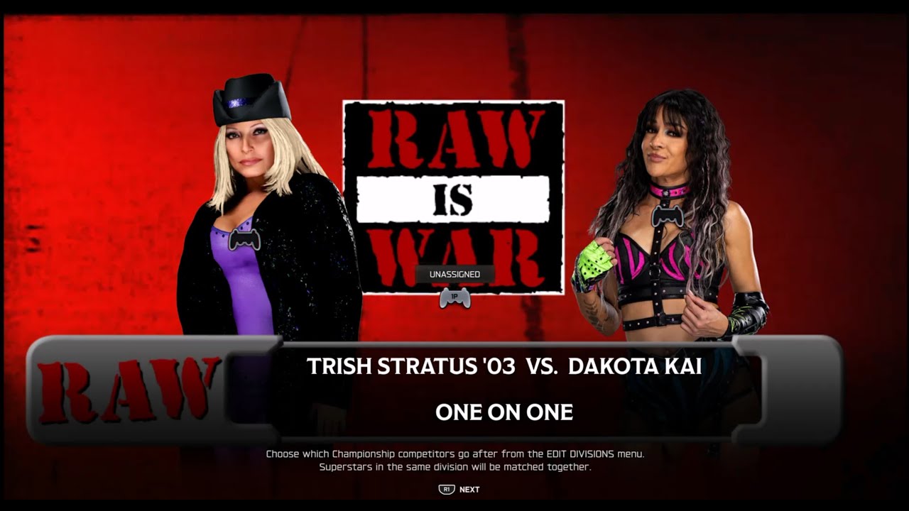 WWE 2K25: RAW is WAR - Trish Stratus(c) vs Dakota Kai(c)