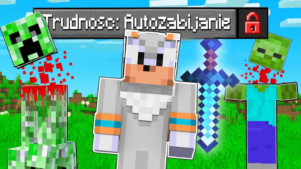 MINECRAFT ALE DODAŁEM POZIOM TRUDNOŚCI AUTOZABIJANIE! XD