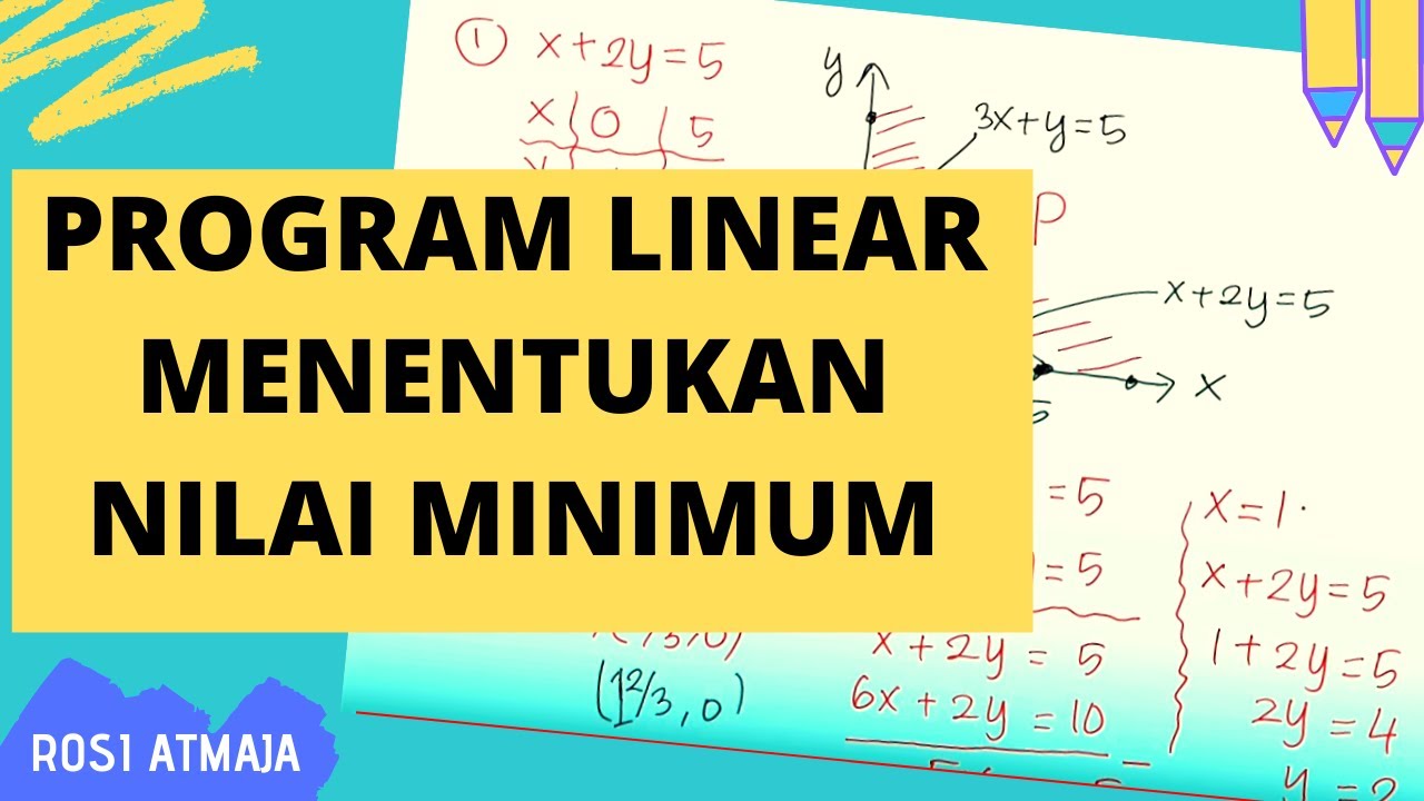 Program Linear | Menentukan Nilai Minimum