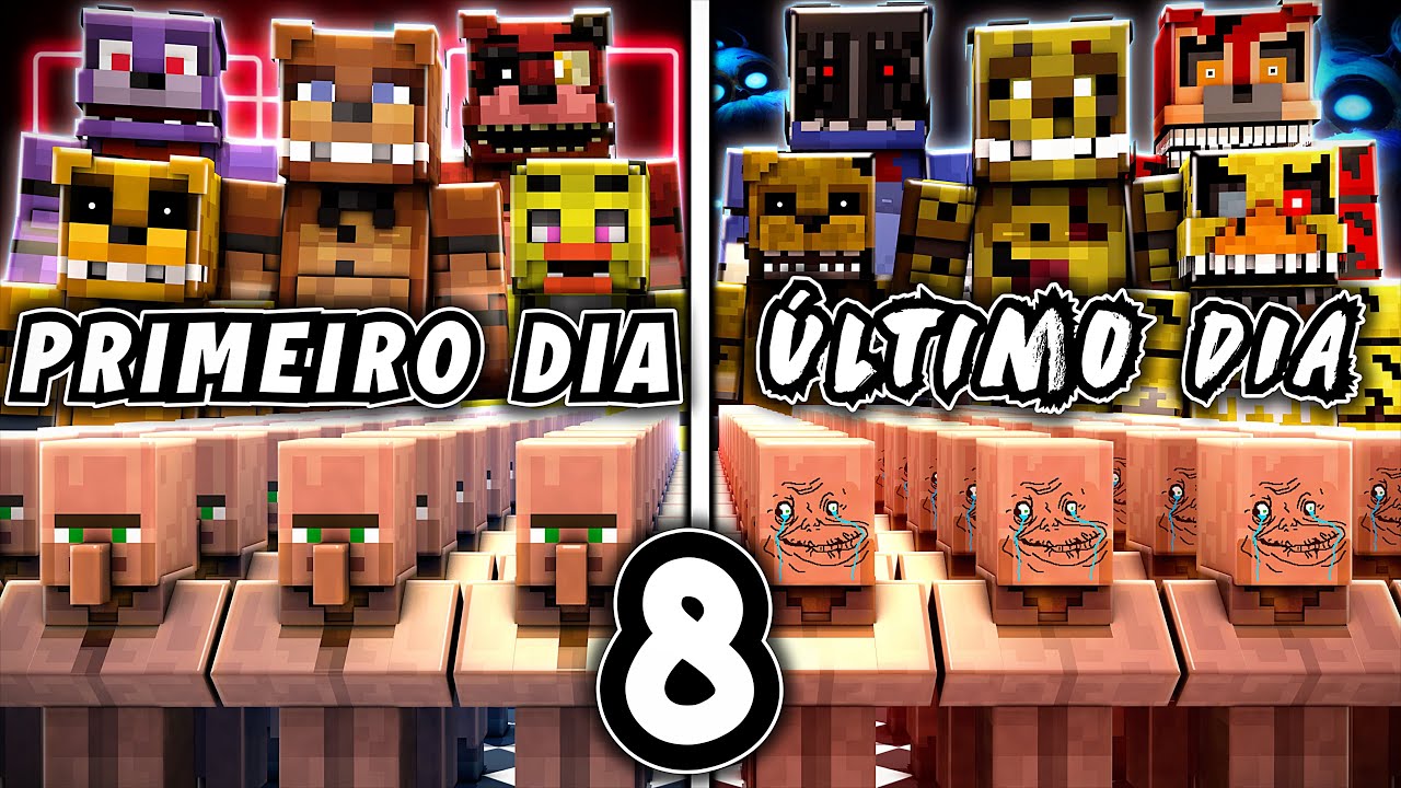 EU FIZ ALDE&Otilde;ES SIMULAREM FIVE NIGHTS AT FREDDY'S NO MINECRAFT - PARTE 8  (HELP WANTED)