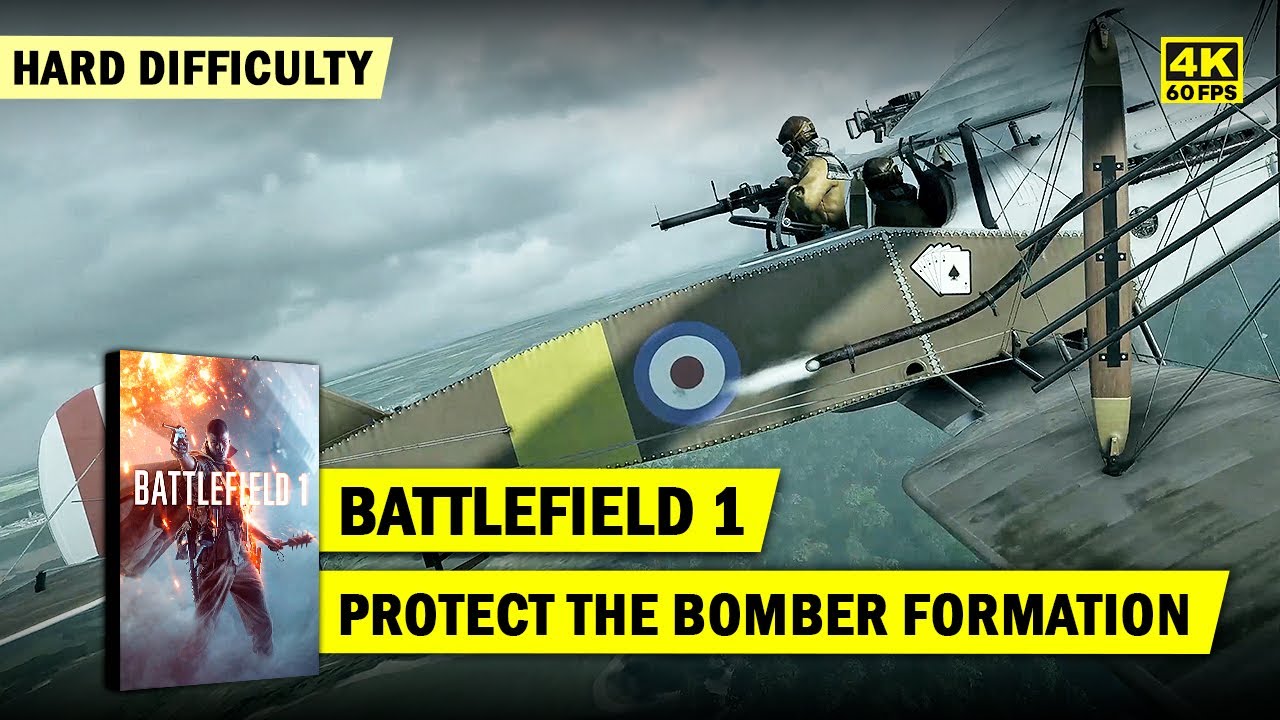 BATTLEFIELD 1 &bull; PROTECT THE BOMBER FORMATION &bull; CODEX ENTRY CHALLENGE &bull; HARD DIFFICULTY &bull; 4K