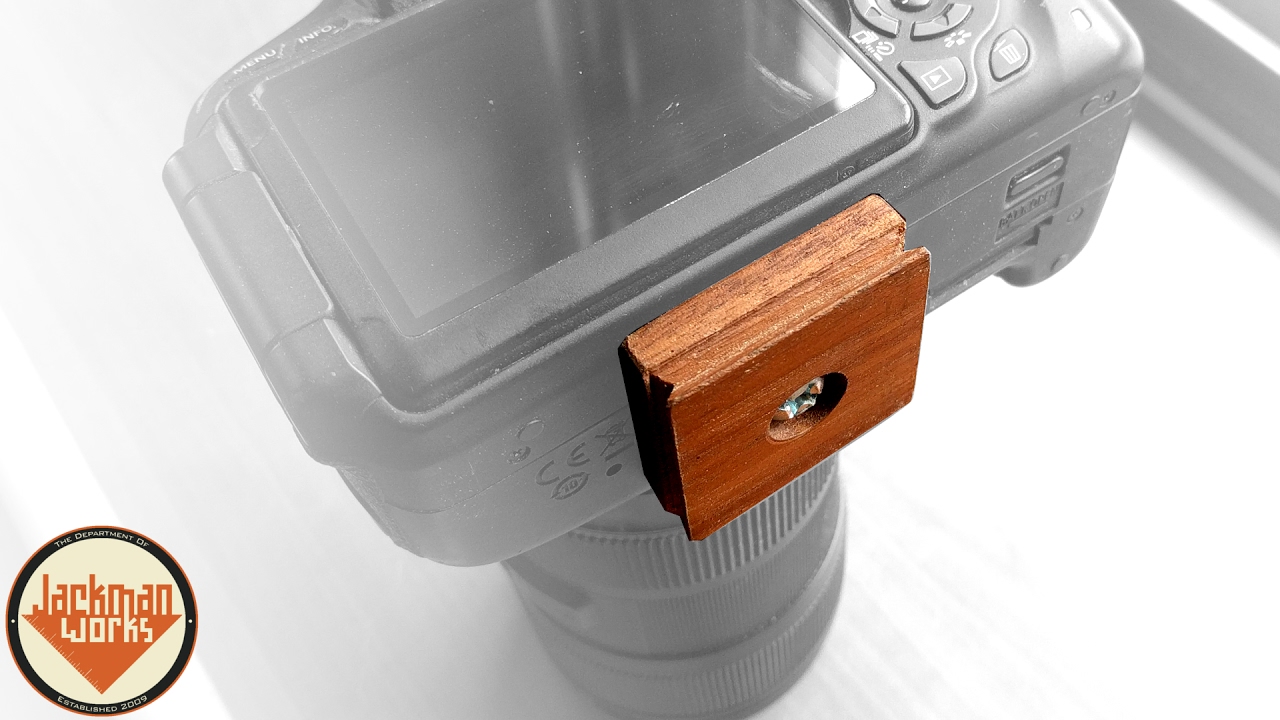 Wood Camera Tripod Mount