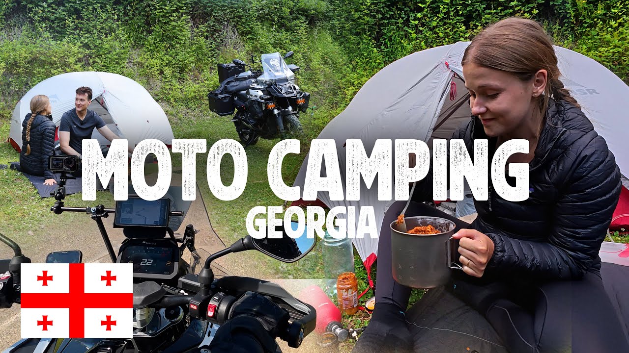The ULTIMATE Motorcycle Camping Setup – Epic Campsite in Georgia! RTW [S2 EP17]