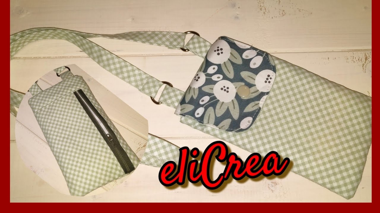 come fare un porta cellulare a tracolla tutorial passo passo cucito creativo #elicrea 1.6.21
