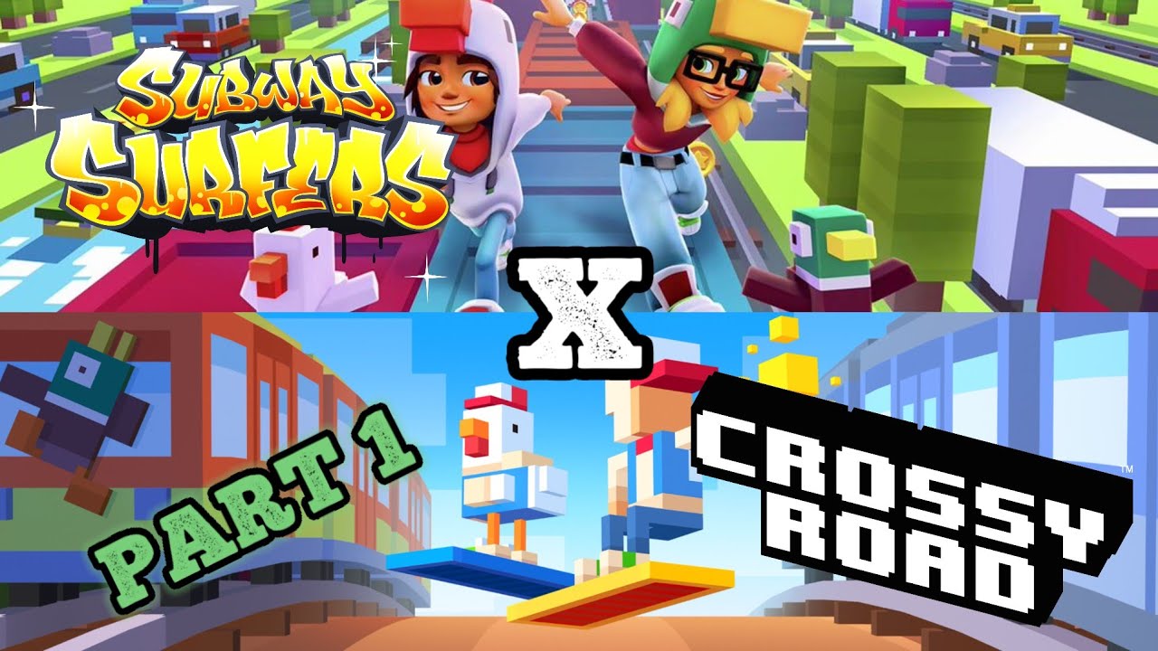 Subway Surfers X Crossy Road Collab #1 [GAMEPLAY]