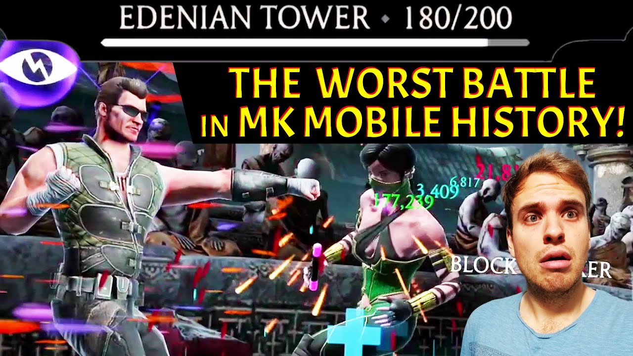 Как пройти битву 180 в Fatal Edenian Tower. Это САМАЯ СЛОЖНАЯ БИТВА в MK Mobile!