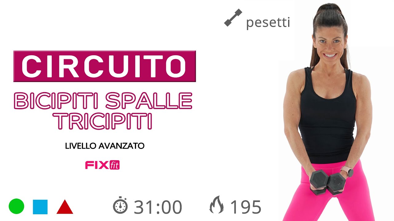 Tonificazione Avanzata: Circuito Con Pesetti Per Parte Superiore e Core