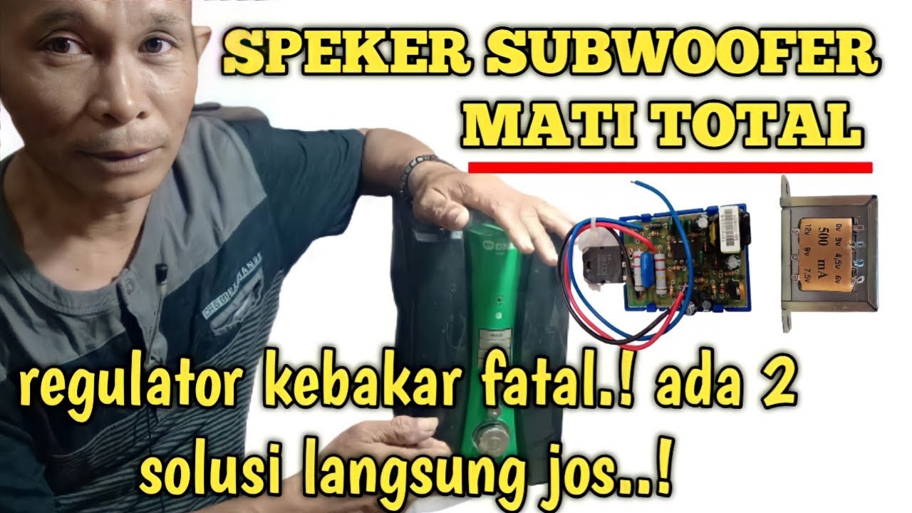 cara memperbaiki speker GMC mati total.
