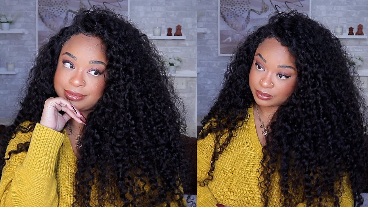 CURLYME HAIR | COMPLETELY GLUELESS 5x5 CLOSURE WIG | INSTALL | CURLYME HAIR