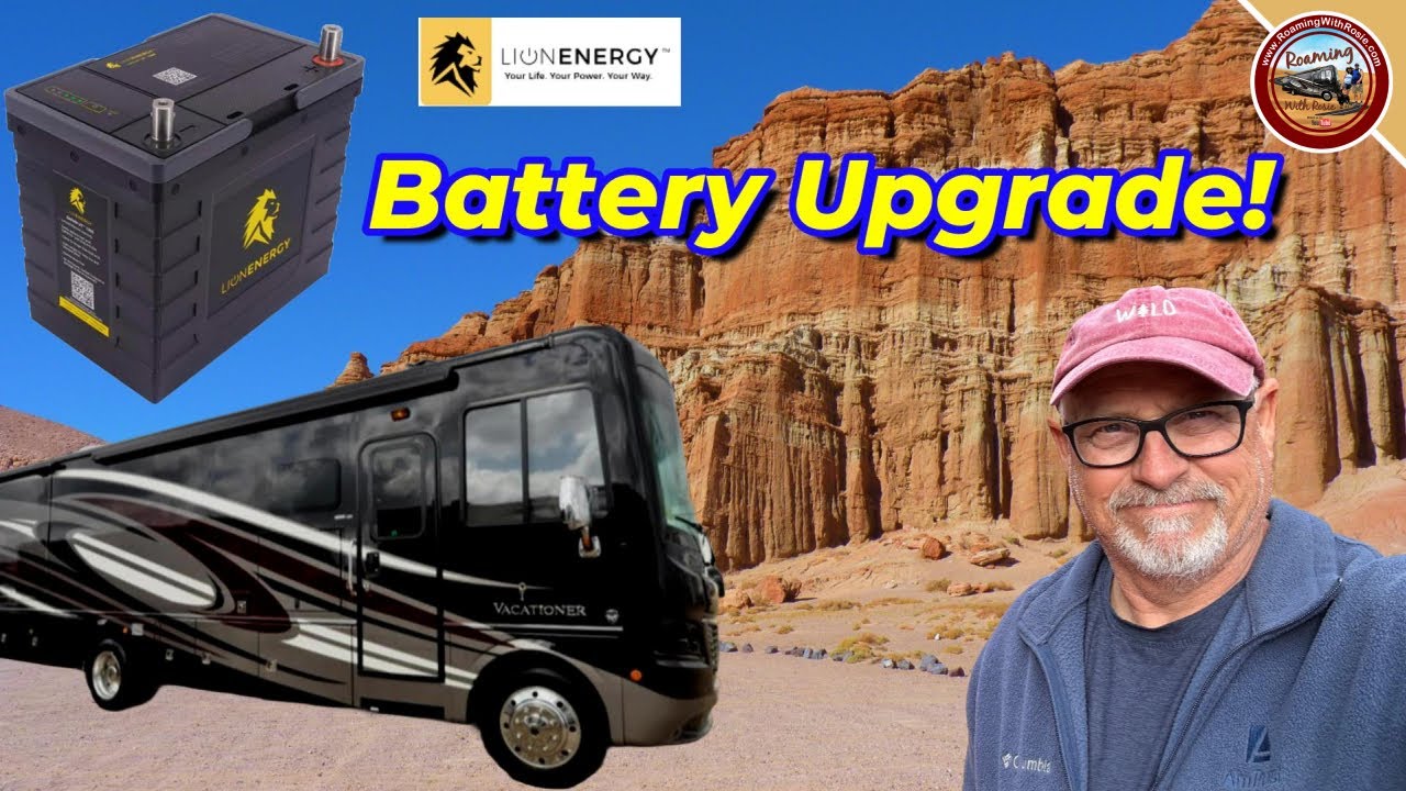 4 Yr Old Lion Energy ⚡ Lithium RV Batteries Transplant to New Motorhome! Still Good As New!