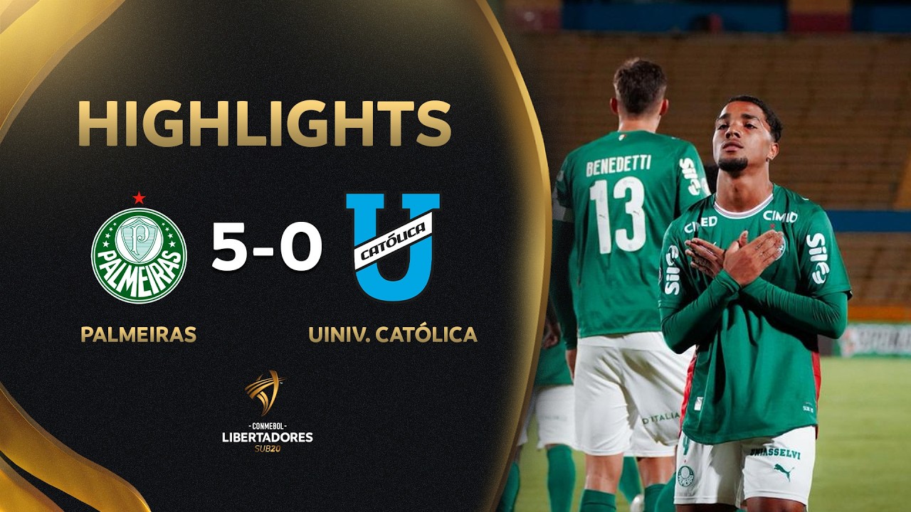 PALMEIRAS vs. UNIVERSIDAD CATÓLICA (ECU) | HIGHLIGHTS | CONMEBOL LIBERTADORES SUB20 2026