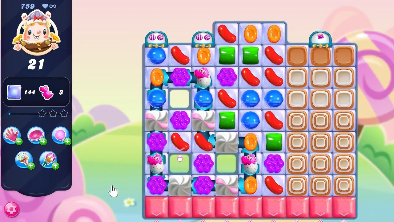 Candy Crush Saga LEVEL 759 NO BOOSTERS (new version)