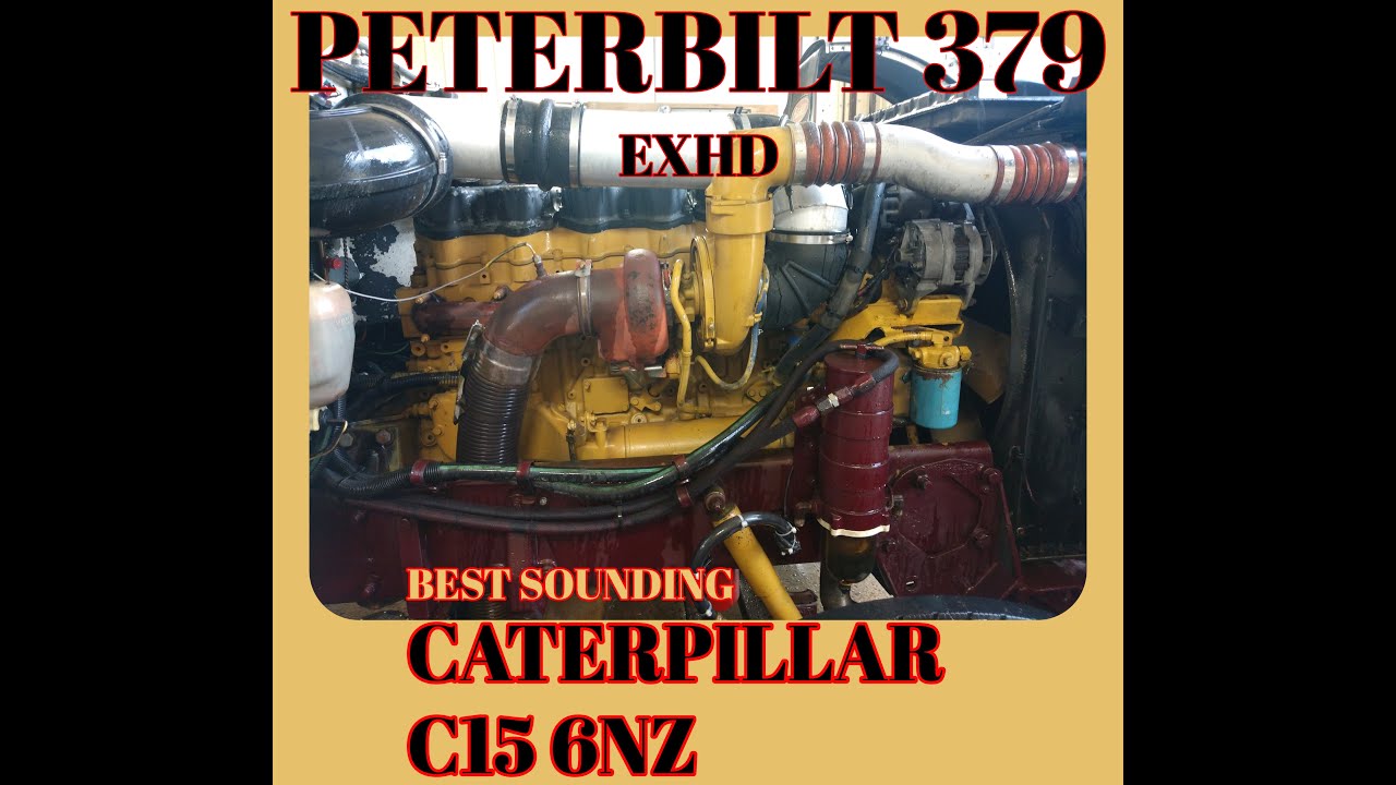 BEST SOUNDING CATERPILLAR C15 6NZ ON EARTH IN PETERBILT 379 EXHD 8" STRAIGHT PIPES