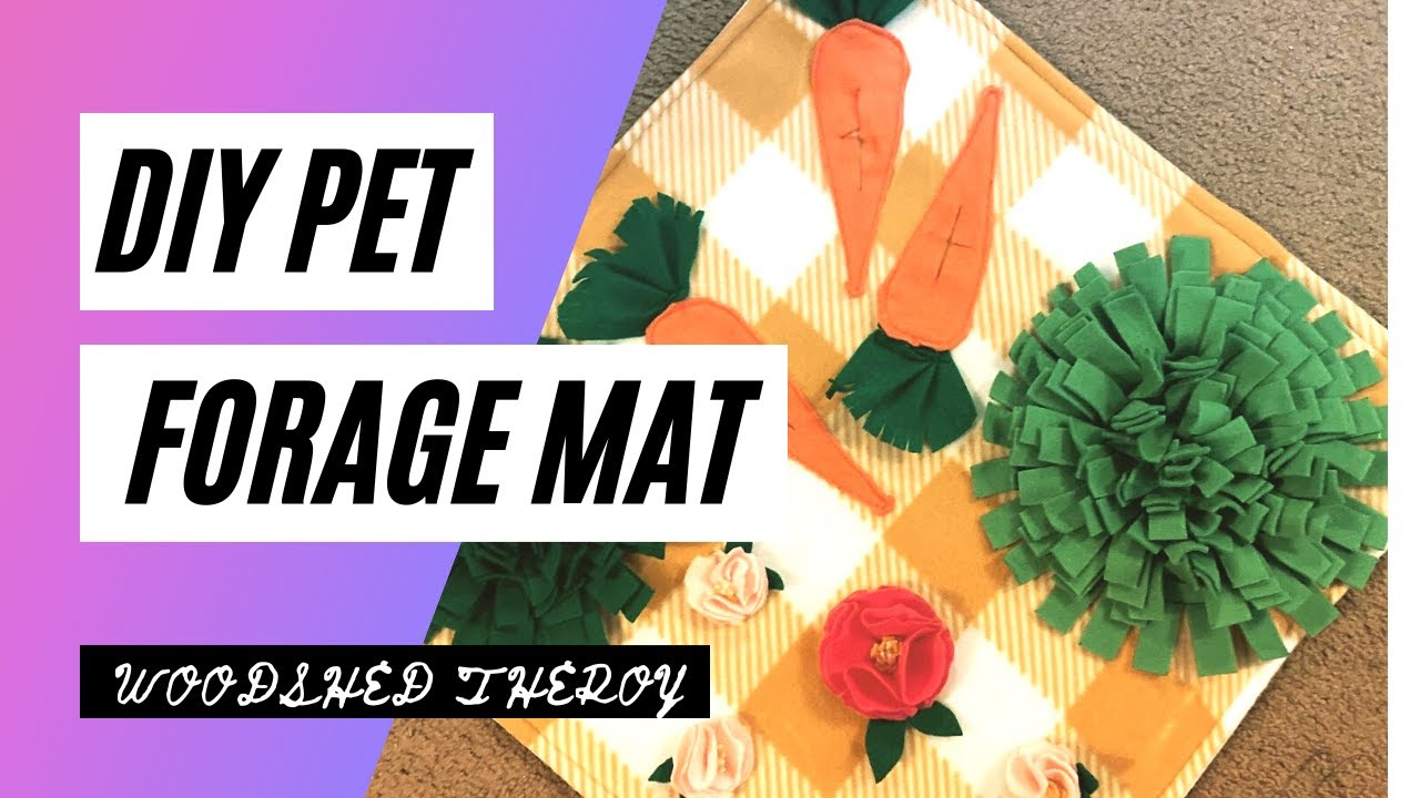 DIY Forage Mat for Pets |  Woodshed Theory