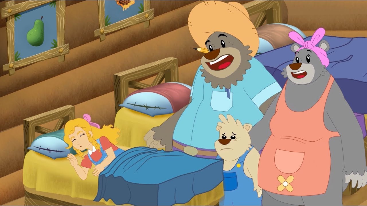 Adisebaba Cuentos Infantiles en Espa&ntilde;ol - Animales - Capitulo 12 : Ricitos de Oro y los tres Ositos
