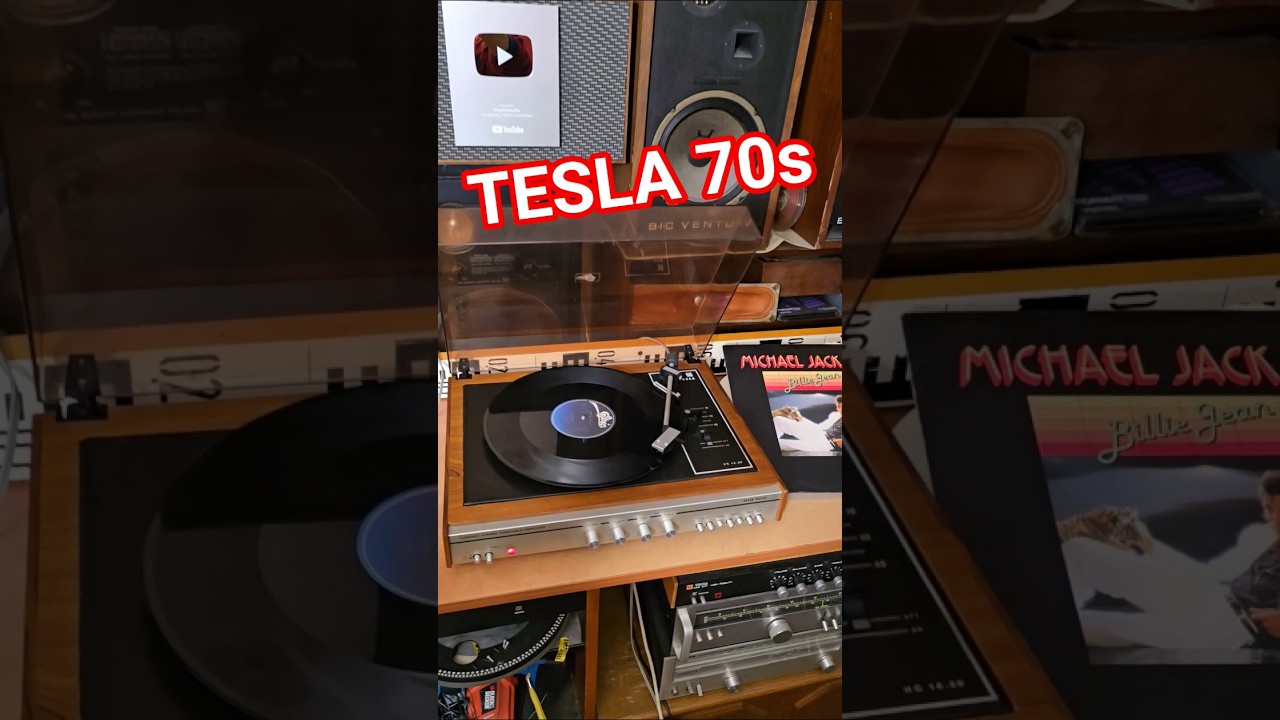 70s Vintage Rare Unique TESLA NZC 143 TURNTABLE Integrated Stereo Amplifier Amp Billie Jean Music