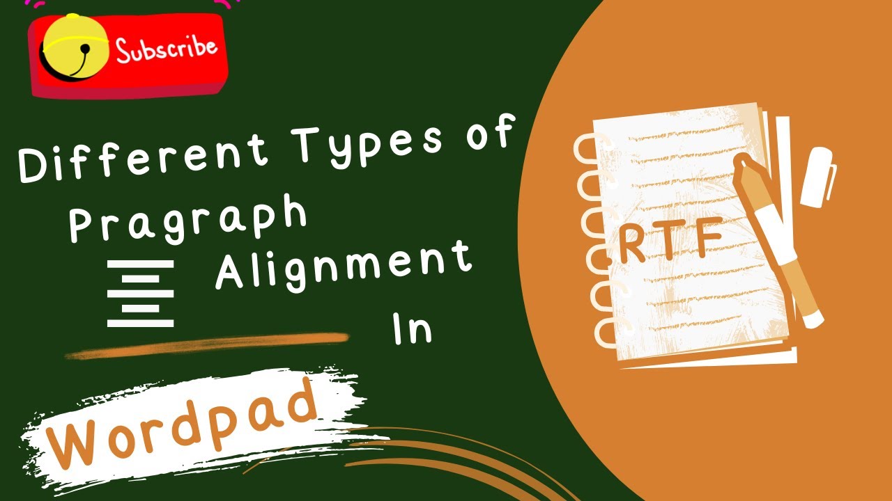 How to Use Different Types of Paragraph Alignment || For beginners #wordpad ||