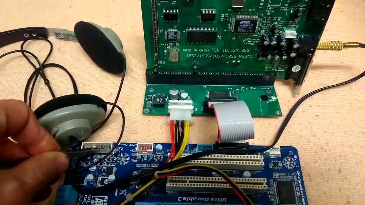 My LPC2ISA adapter test running ISA soundcard on 