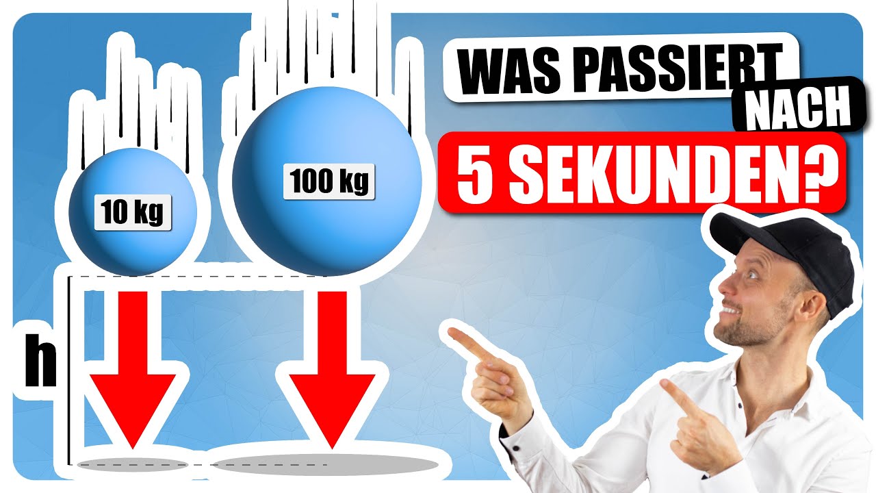Freier Fall im Vakuum ohne Luftwiderstand