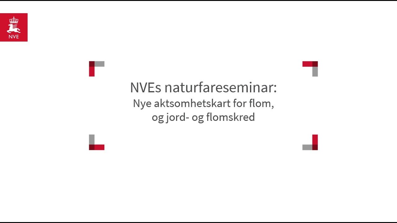 Webinar om nye aktsomhetskart for flom, og jord- og flomskred
