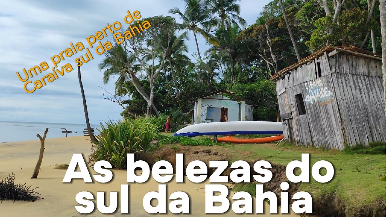 Praias em Caraíva sul da Bahia