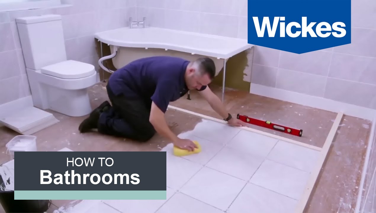 Как уложить плитку на пол в ванной | Wickes