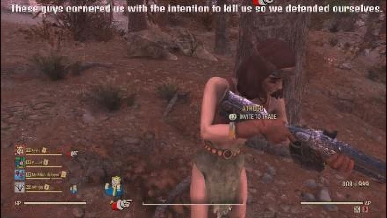 Fallout 76 PvP defending low levels from a high level griefer plus a little cold shoulder action 🥶🤗