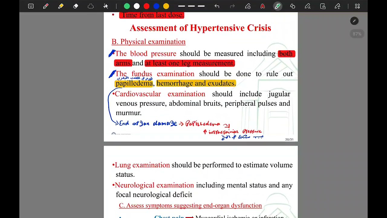 Lec4 (Hypertensive crisis) - High yield points