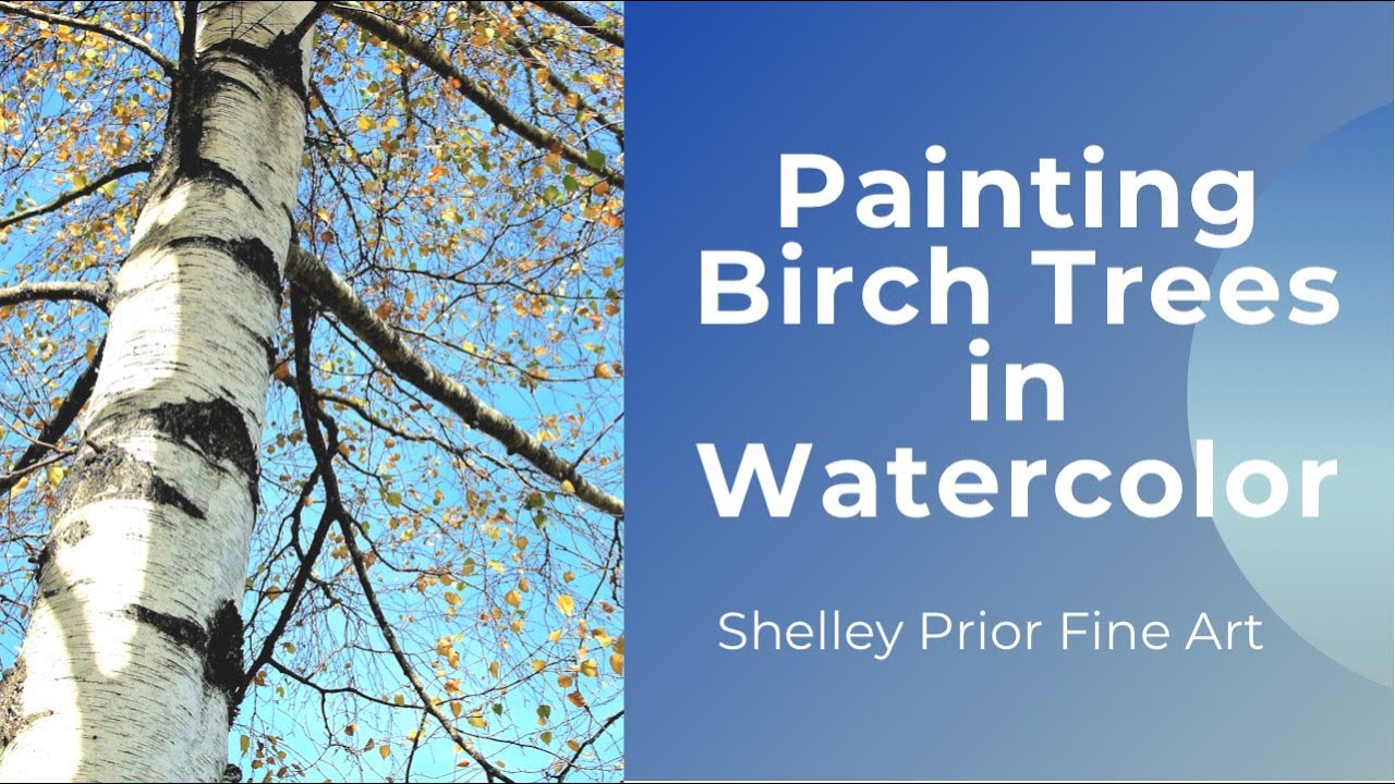 Watercolor Birch Trees