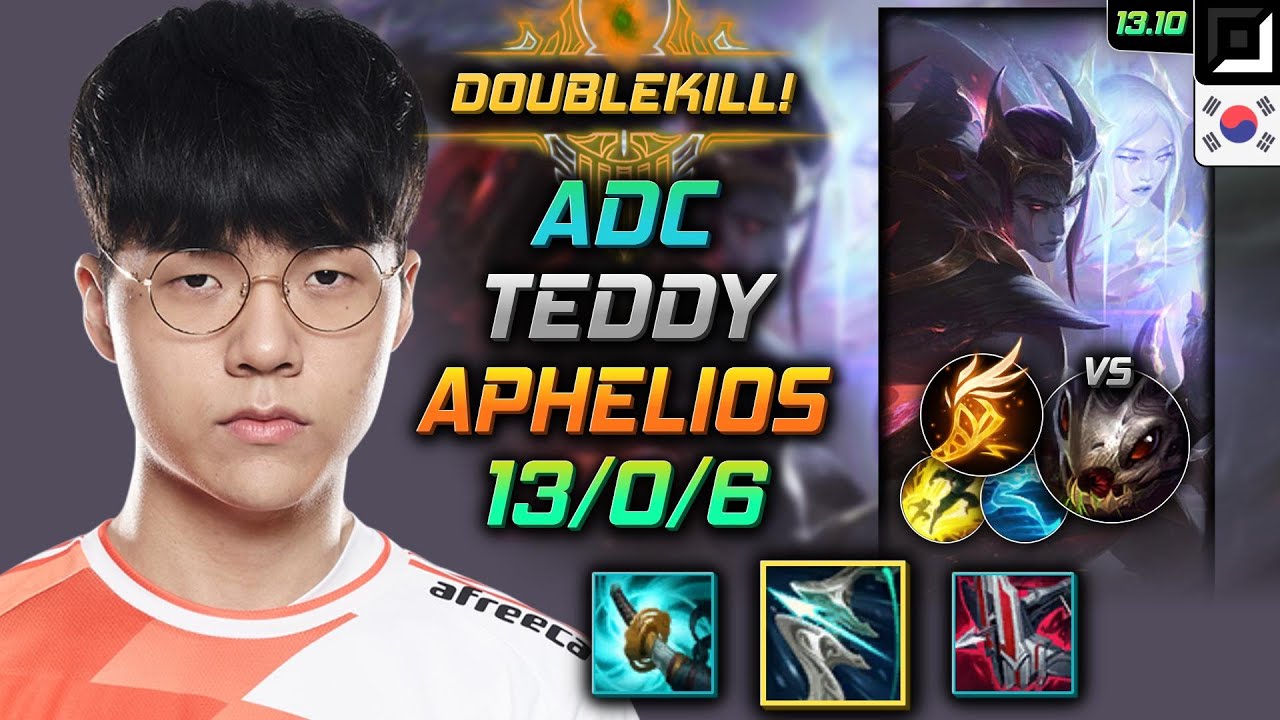 Aphelios Adc Build Teddy Galeforce Fleet Footwork - LOL KR Challenger Patch 13.10