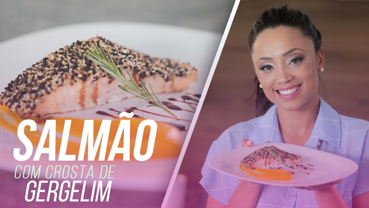 🎣 SALMÃO COM CROSTA DE GERGELIM I MICHELE CRISPIM