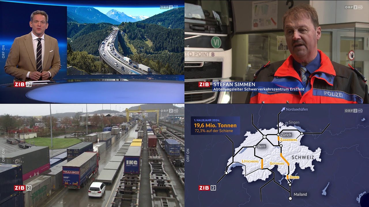 Wie die Schweiz die LKWs auf Schiene bringt
