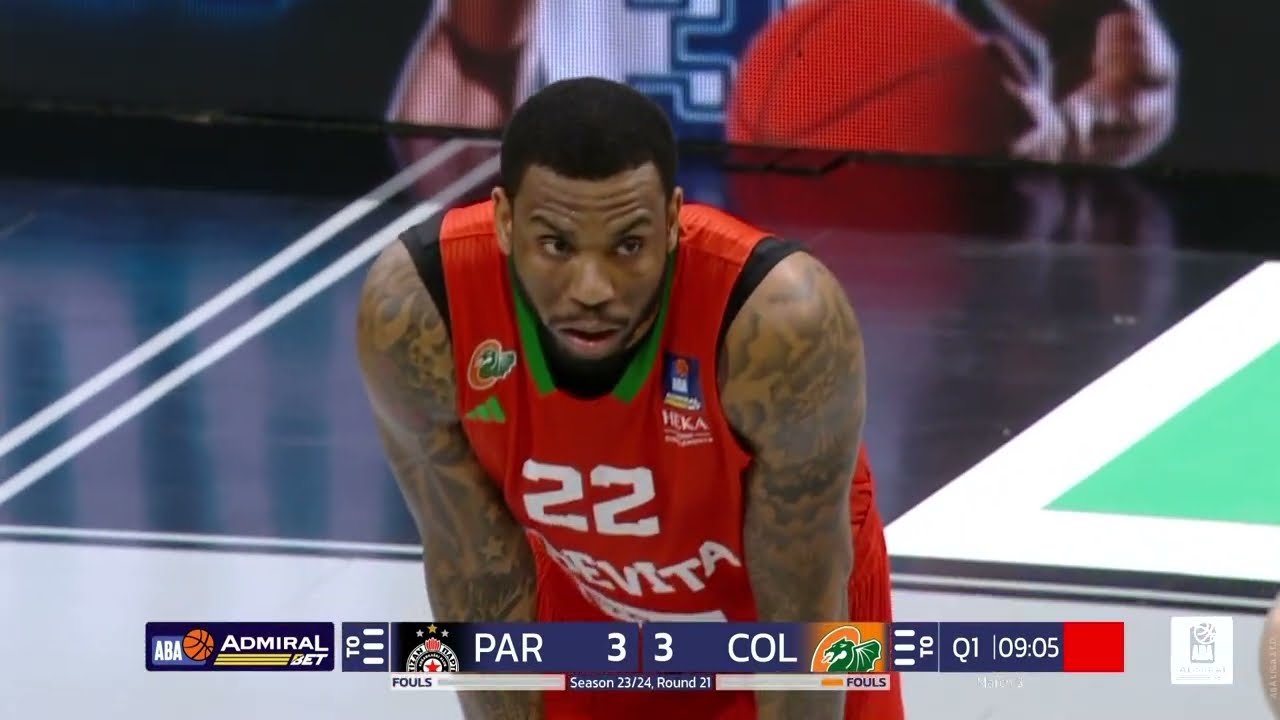 AdmiralBet ABA League 2023/24, Round 21 match: Partizan Mozzart Bet - Cedevita Olimpija (3.3.2024)