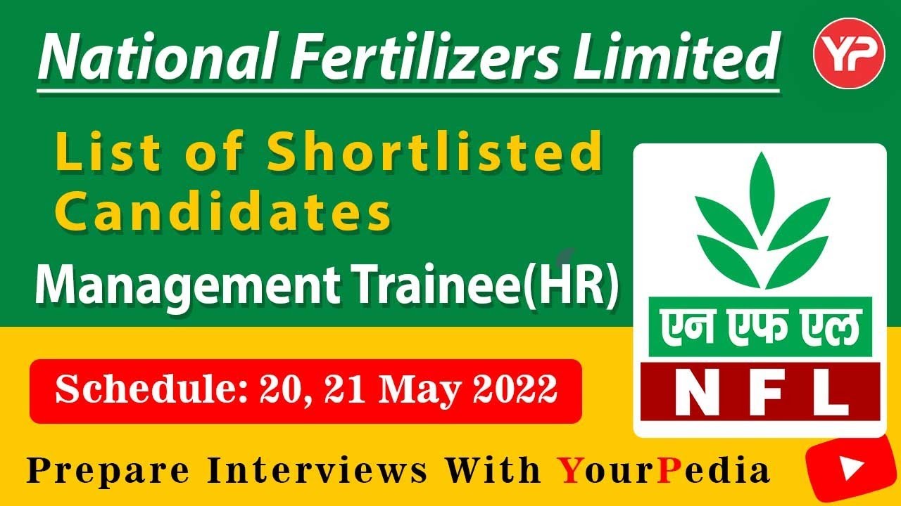 NFL Management Trainee (HR) shortlisting | NFL HR Interview preparation with YourPedia