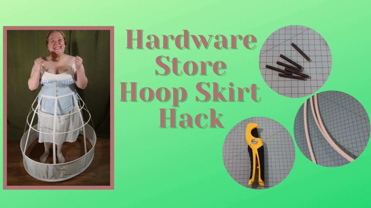 I Made a DIY Hoop Skirt  | Plus Size 1860's Hoop Skirt