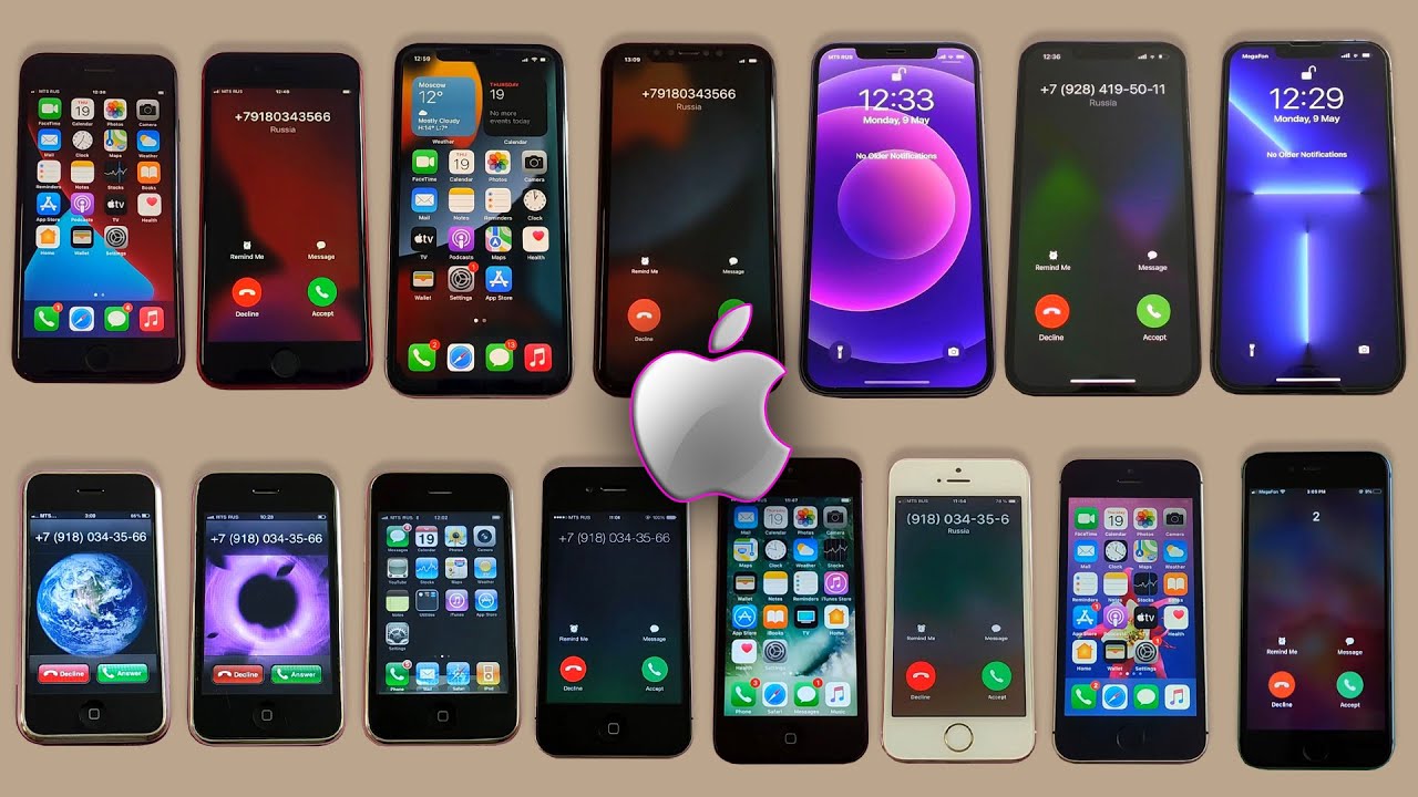 iPhone 2G - 14 Pro Max Incoming Call Collection 2023