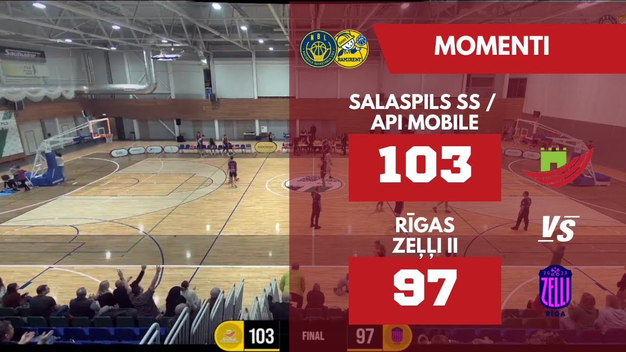NBL Salaspils SS/API Mobile - Rīgas Zeļļi II MOMENTI [26.02.25.]