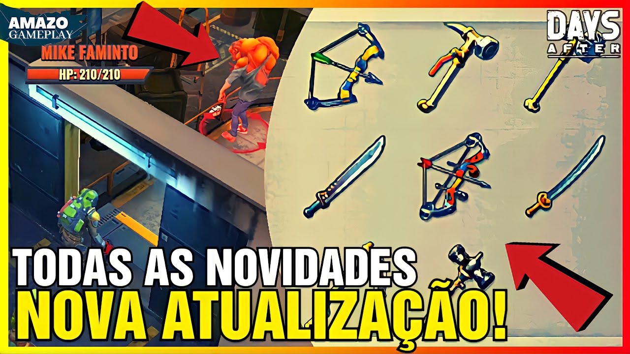 NOVA ATUALIZAÇÃO NOVAS ARMAS NOVOS ZUMBIS + PORÃO COMPLETO! DAYS AFTER SOBREVIVÊNCIA ZUMBI