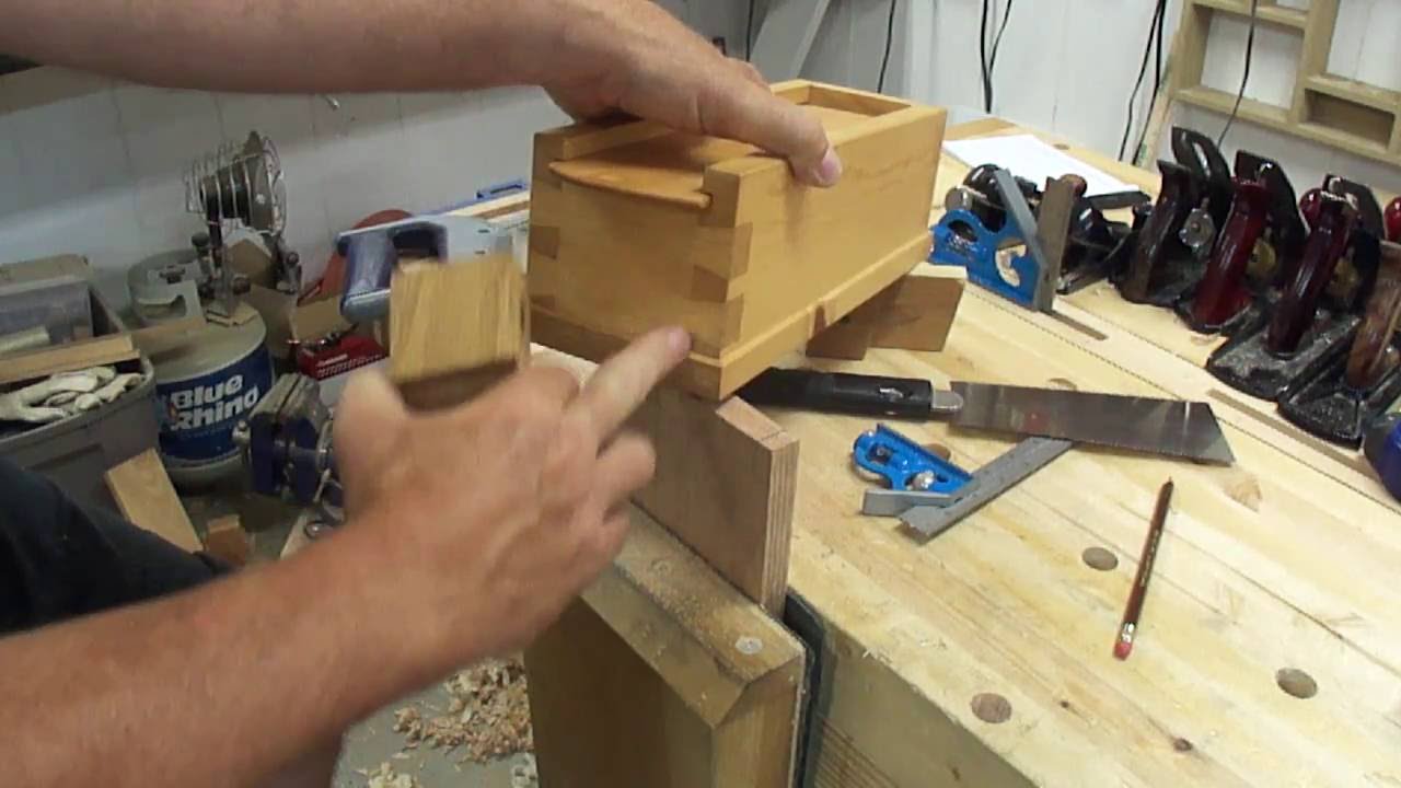 AN OLD JIG FOR HAND CUTTING DOVETAILS