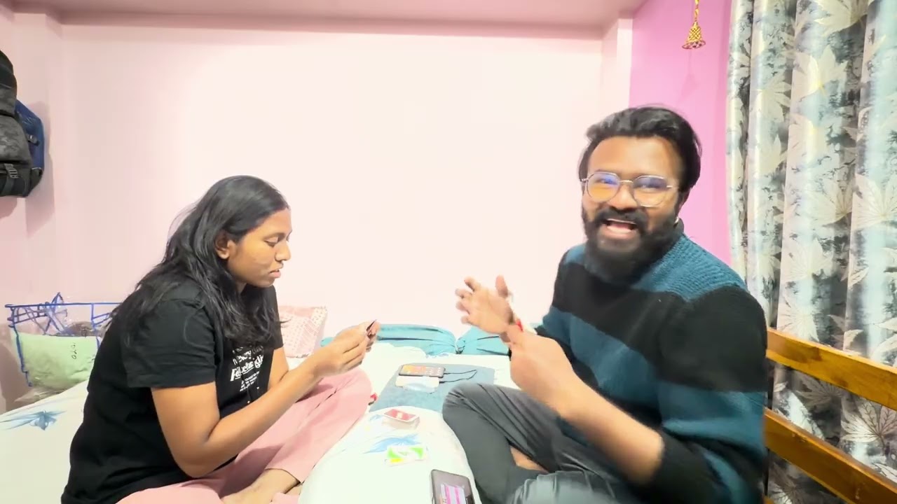 UNO with dare…looser one will eat 🌶️😅