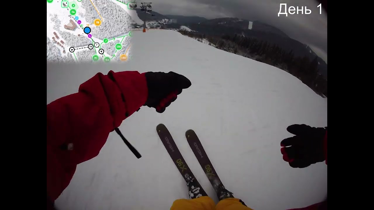 Катание 1-й день, Буковель 2026